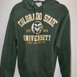 Champion Dark Green Colorado State University Hoodie